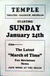 Temple Theatre - Old Ad (newer photo)